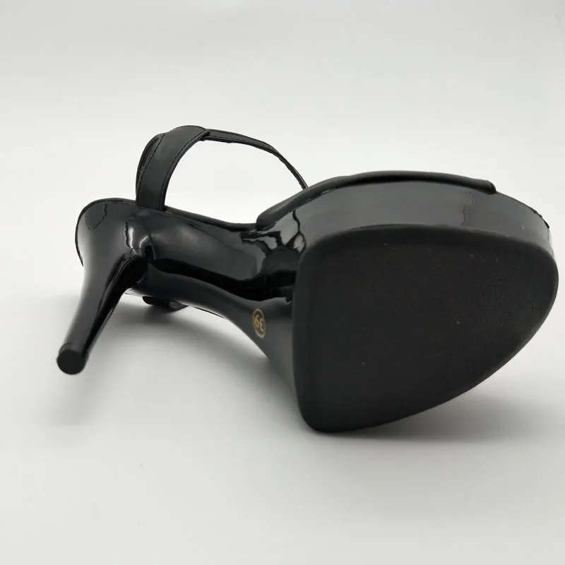 Женские туфли на тонком высоком каблуке 15 см водонепроницаемая обувь платформе 5