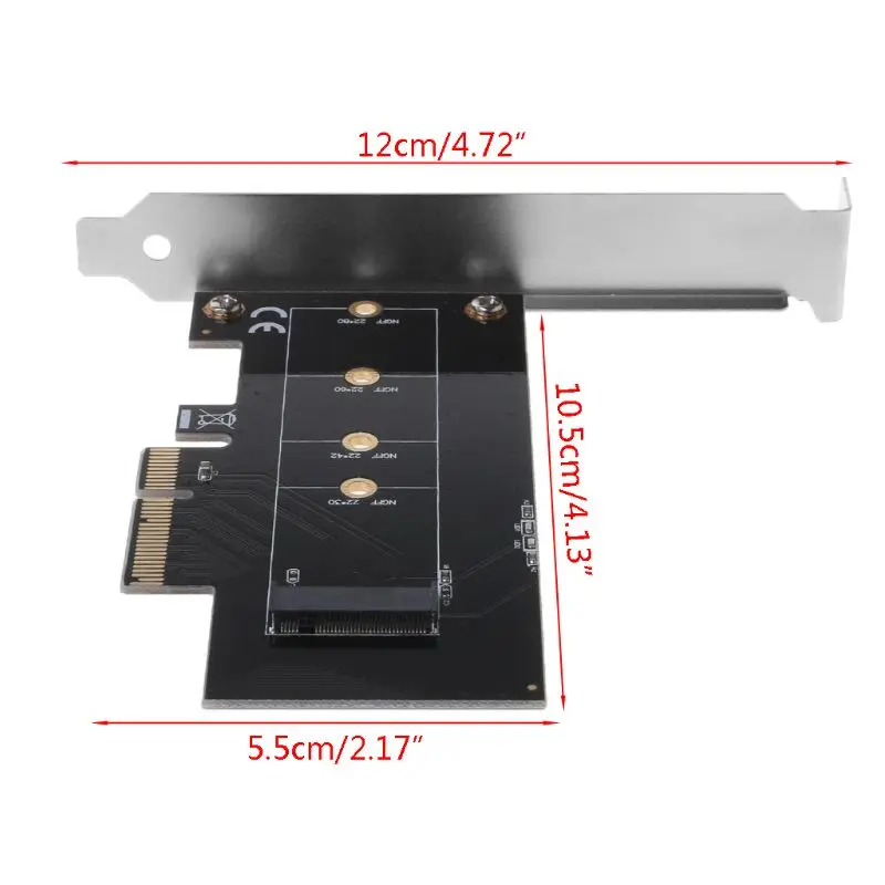 

Adapter Card to PCI-E x4 for M.2 NGFF SSD XP941 SM951 PM951 M6E 950 PRO SSD New K92F