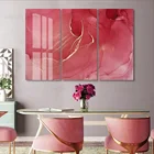 Красная Абстрактная Картина на холсте с золотой текстурой, Настенная картина для гостиной, художественные Декоративные плакаты и принты на ощупь