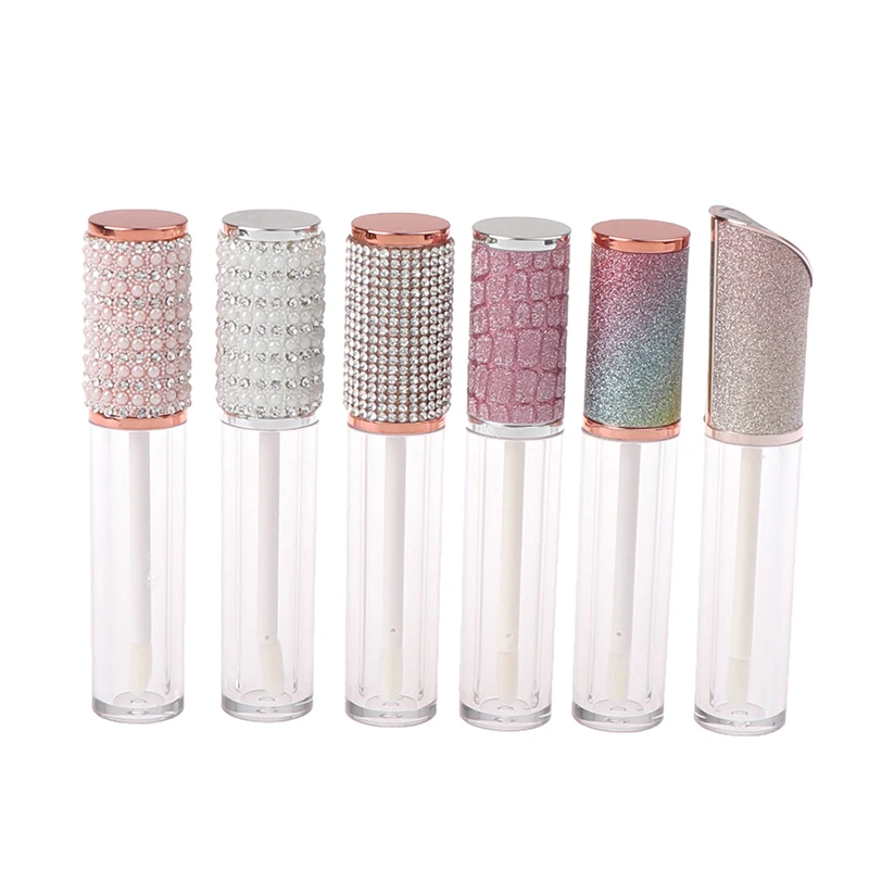

5PCS/lot Mini 5ML Empty Transparent Lip Gloss Tubes Plastic Lip Balm Tube Lipstick Mini Sample Cosmetic Container