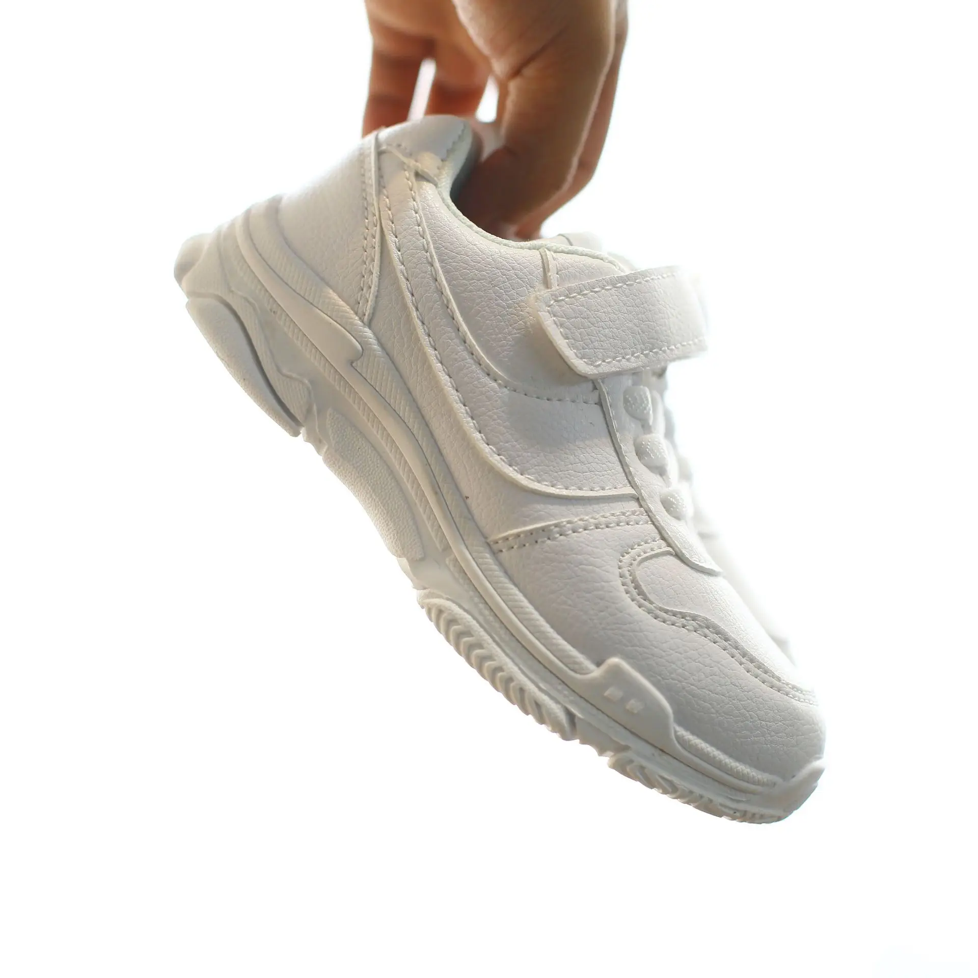 Осенние и зимние воздушные силы № 1 детская белая обувь высокие белые бархатные