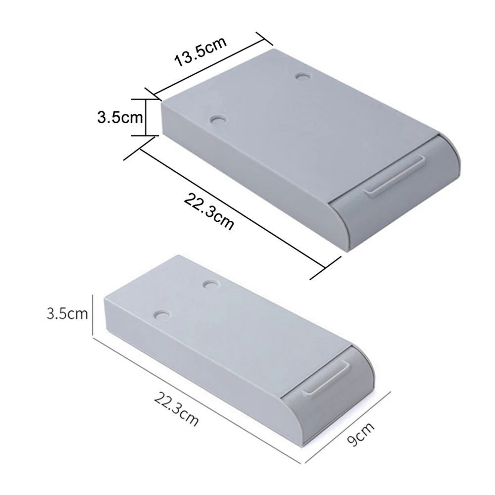 

Self-Adhesive Storage Drawer Under Desk Pencil Tray Remote Control Key Mask Hidden Organizer Storage Box Holder Case Space Saver