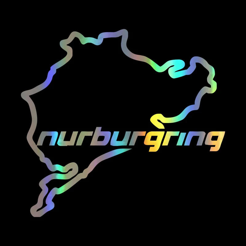 

Creative Car Sticker 3D Racing Road Racing Nurburgring Creative Fashion Sticker Funny Decal Motorcycle Car Styling,14*12.5cm