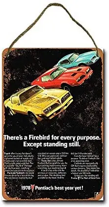 

Metal Sign 8 x 12 inch 1978 Pontiac Firebird Wall Decor Hanging Sign
