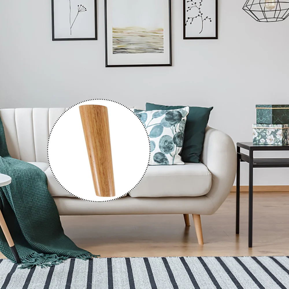 

1 Set Nordic style Table Feet Furniture Legs Oak Wood Sofa Cabinet Foot