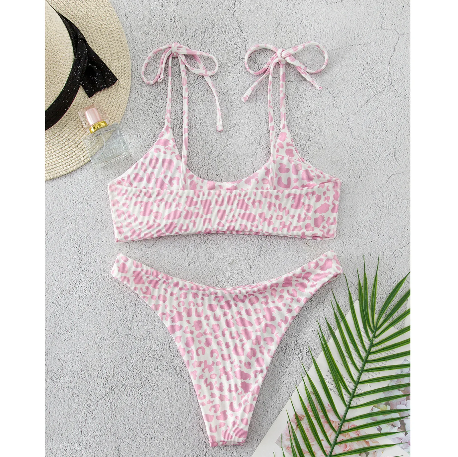 Женский комплект бикини с украшением в виде бриллиантов купальник чашками пуш-ап