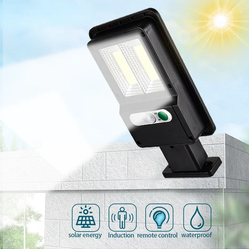 

LED/COB Solar Light Street Smart PIR Motion Sensor IP65 Waterproof Lamp Security Lighting On The Wall Decoration Outdoor Lights