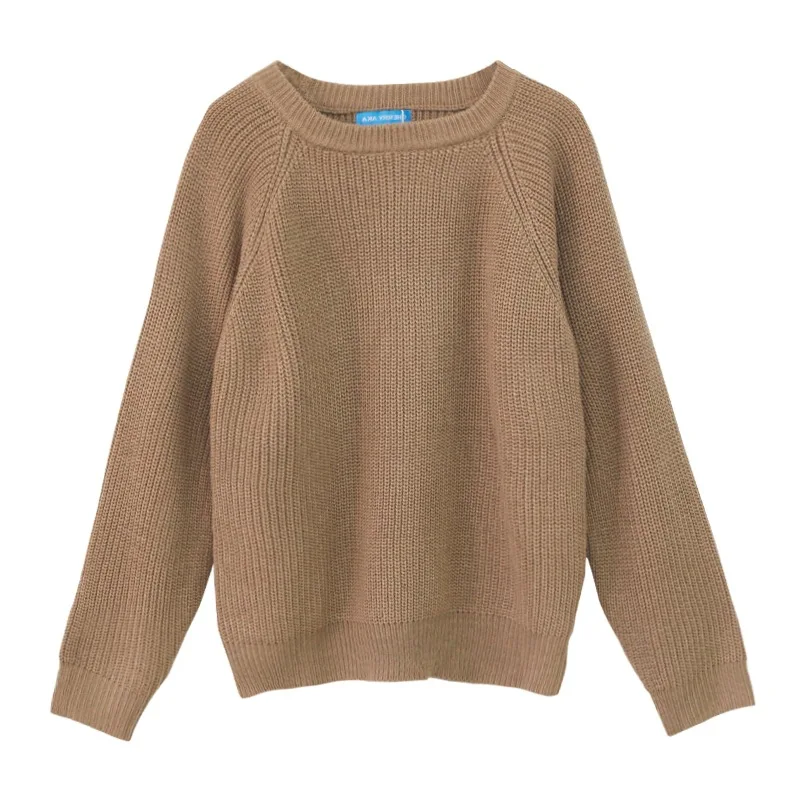 Модное женское зимнее платье-свитер 2020 женская трикотажная одежда с круглым