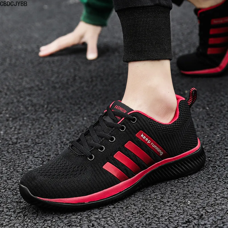 2020 Running Shoes Men Breathable Light Weight Trainers Large Size Athletics Sports Green Red Outdoor Jogging | Спорт и развлечения
