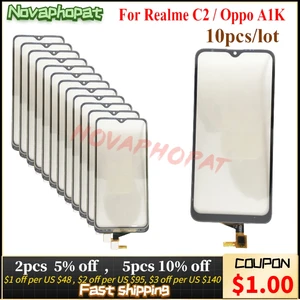 novaphopat for oppo a1k cph1923 for oppo realme c2 touch screen digitizer glass sensor screen 10pcslot free global shipping