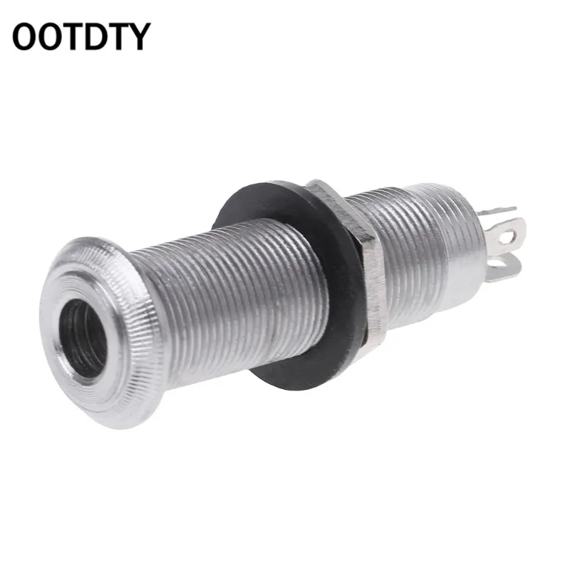 OOTDTY 1 шт. хромированная гитара басовый цилиндр выход Джек флеш 1/4 "часть | Спорт и