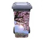 Бесплатная доставка, самодельные персиковые наклейки, наклейки, мусорная корзина, наклейка на крышку мусорного бака, 120 л, 240 л