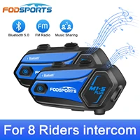 fodsports music sharing m1 s plus motorcycle helmet intercom for 8 riders wireless bluetooth intercomunicador speakers %d0%bc%d0%be%d1%82%d0%be%d1%88%d0%bb%d0%b5%d0%bc