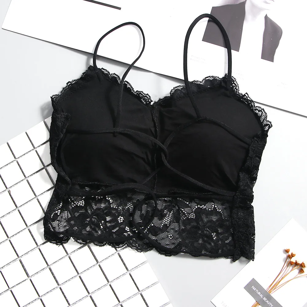 Супер хит женский сексуальный кружевной жилет майка топ без рукавов нагрудный