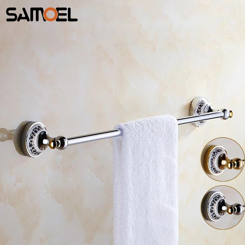 Bar Hotel Bathroom Silver Color Wall Mounted Towel Rack With