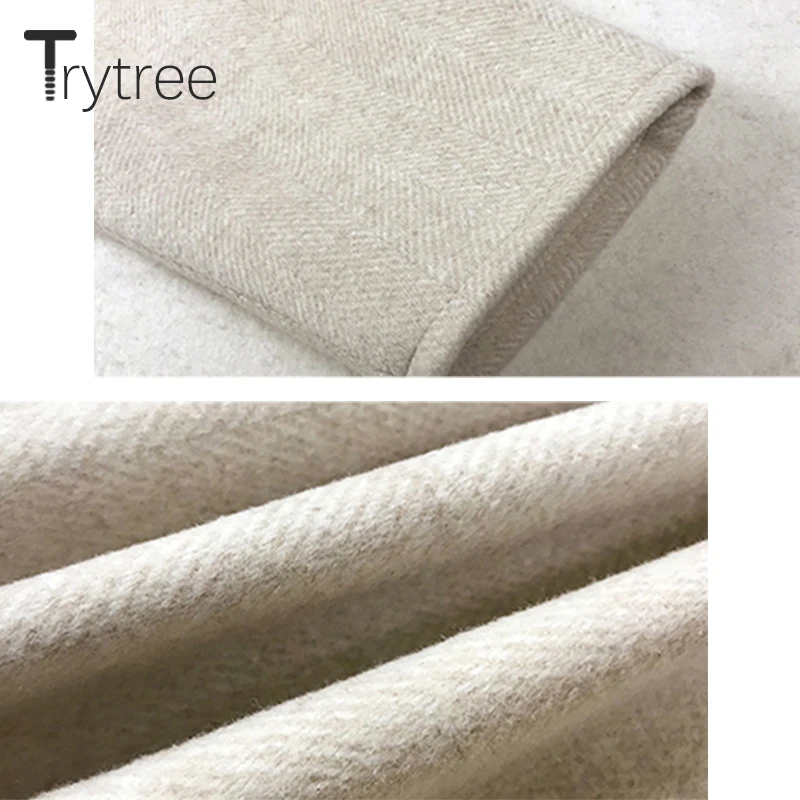 Trytree/осенне-зимнее женское повседневное пальто на молнии с капюшоном и карманами