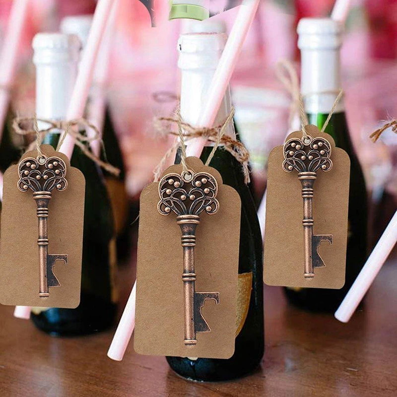 

5 Styles Key Shaped Bottle Opener Zinc Alloy Key Beer Bottle Opener Unique Creative Gift Beer Opener Wedding Decoration