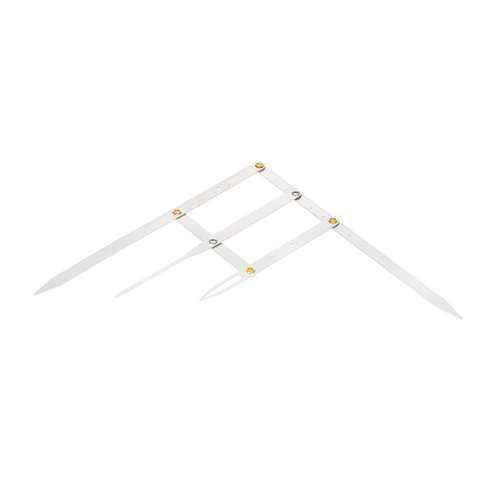 Золотая линейка для позиционирования штангенциркуля складная Трехточечная из