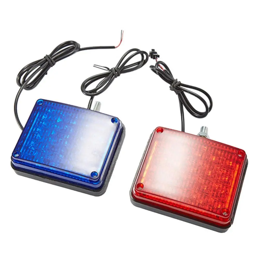 

80% Hot Sell 2Pcs Motorcycle LED Warning Emergency Police Patrol Flashing Strobe Light Lamp