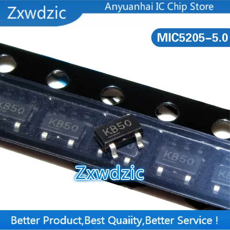 

10 шт MIC5205-5.0YM5 SOT23-5 MIC5205-5.0 SOT MIC5205 5V KB50 SMD