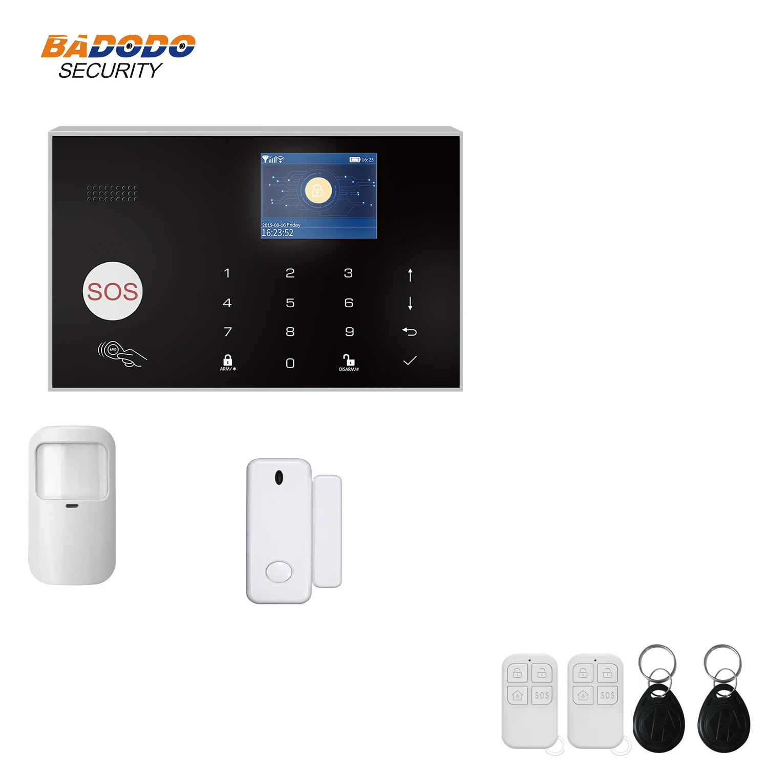 Tuya APP remote control smart WiFi GSM 4G TDD-LTE FDD-LTE WCDMA home Alarm system solar infrared beam sensor optional | Безопасность и