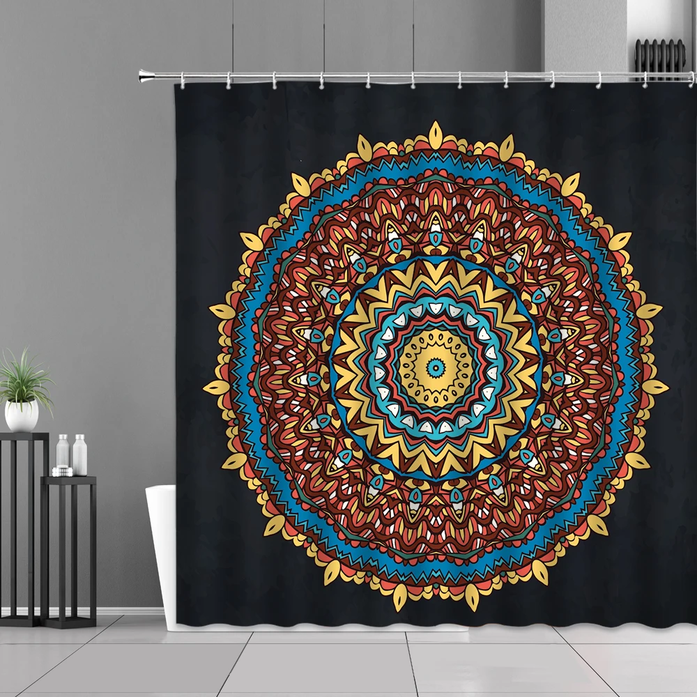 

Bohemian National Style Shower Curtain Nordic Style Deer Stepping Xiangyun Light Luxury Home Decor Living Room Bathroom Curtain