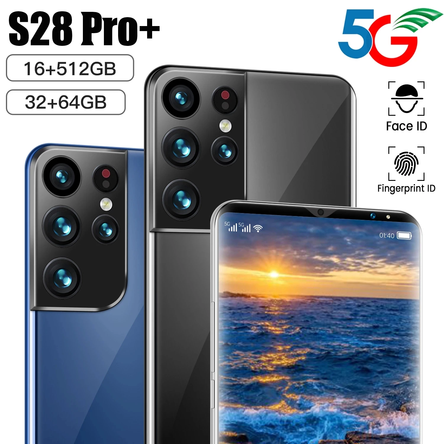 

Смартфон S28 Pro, 6,1 дюйма, 16 + 512 ГБ, 6000 мАч