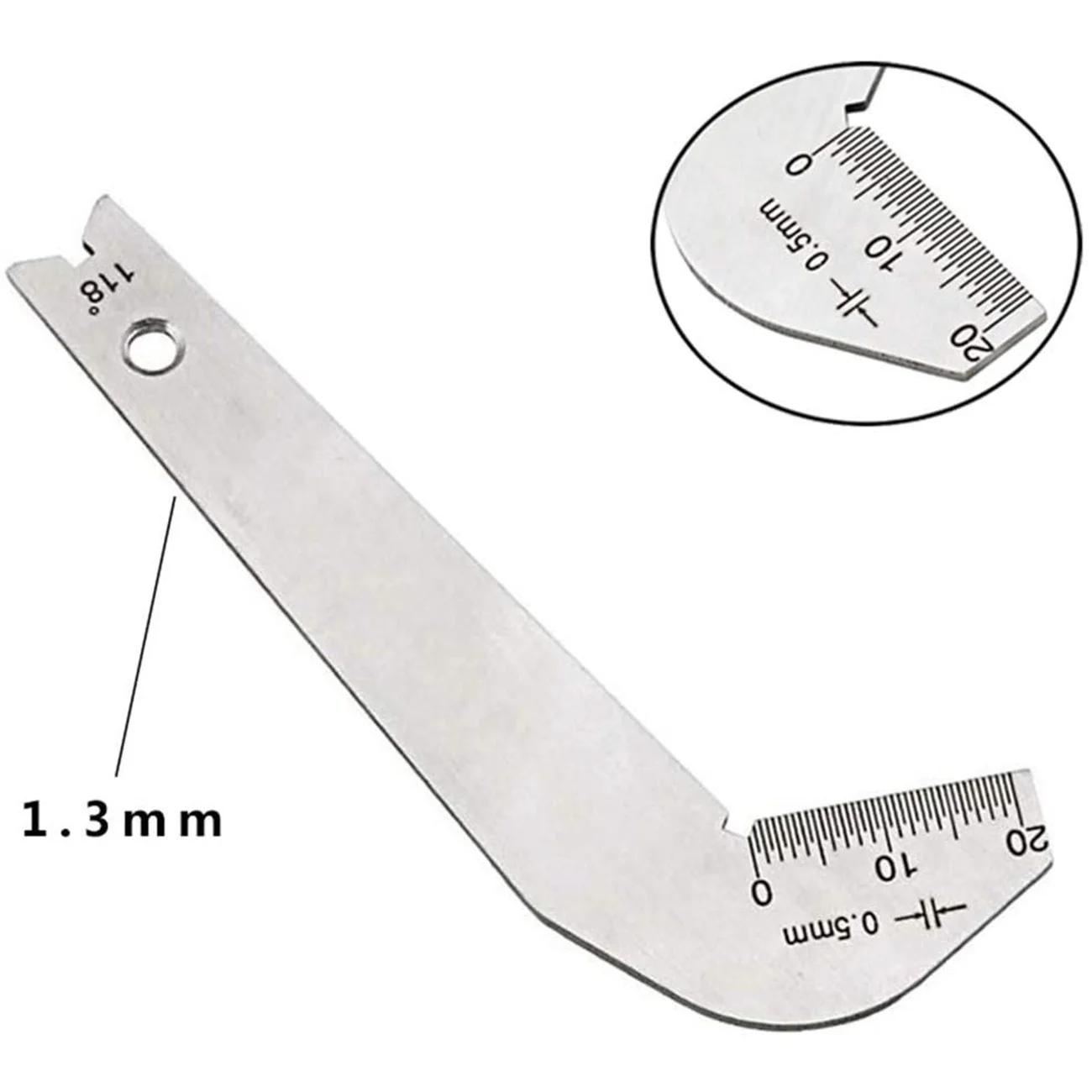 

118 Degree Drill Bits Gauge Twist Drill Angle Gauge Grinding Angle Drill Protractor Stainless Steel Angle Drill Sharping Tools