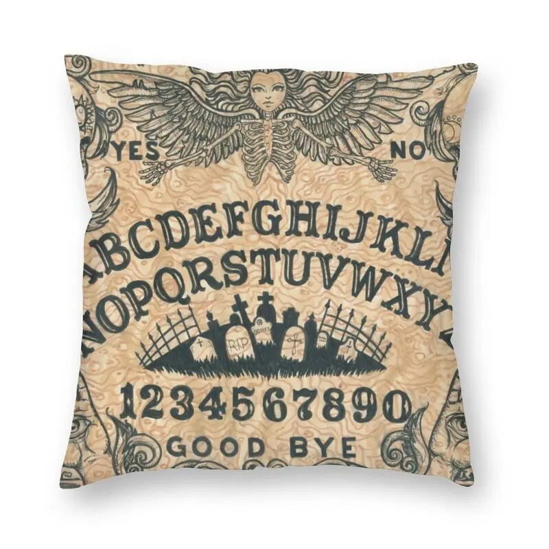 

Подушка с ангелом смерти, доска ведьмы, домашний декор, современный дизайн Ouija, Хэллоуин, Череп, уличные подушки, квадратная наволочка