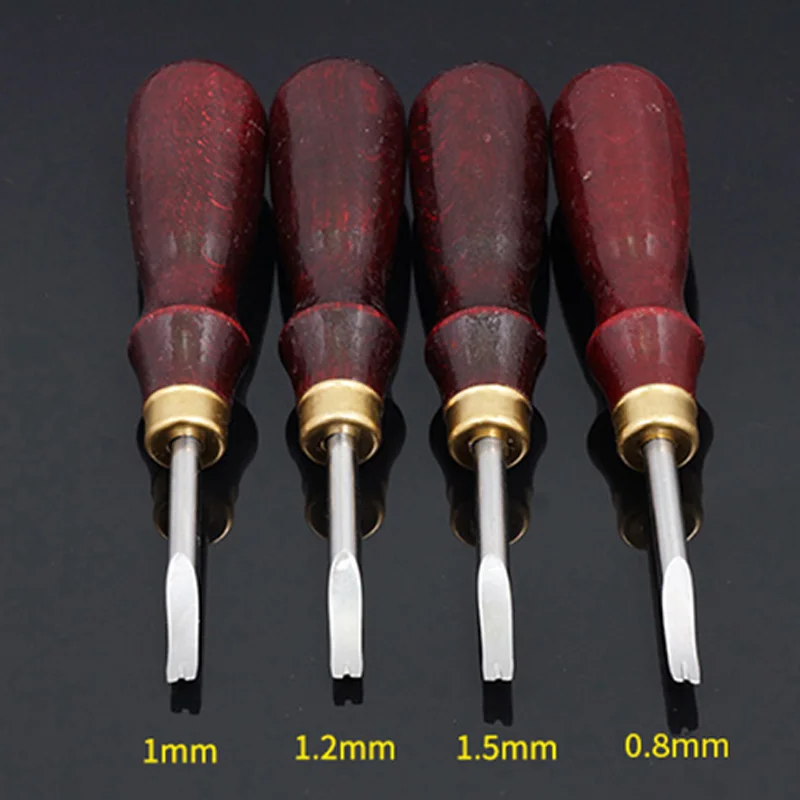 8 шт. кромки кожи для резки и кожаные склеивания ручных кожаных канавок