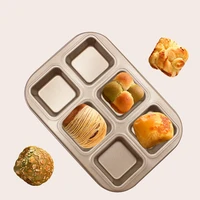 1pc non stick mini cake mould tray bakeware loaf pan 26 518 62 7cm carbon steel bakeware for making cookiesbread kitchen tool