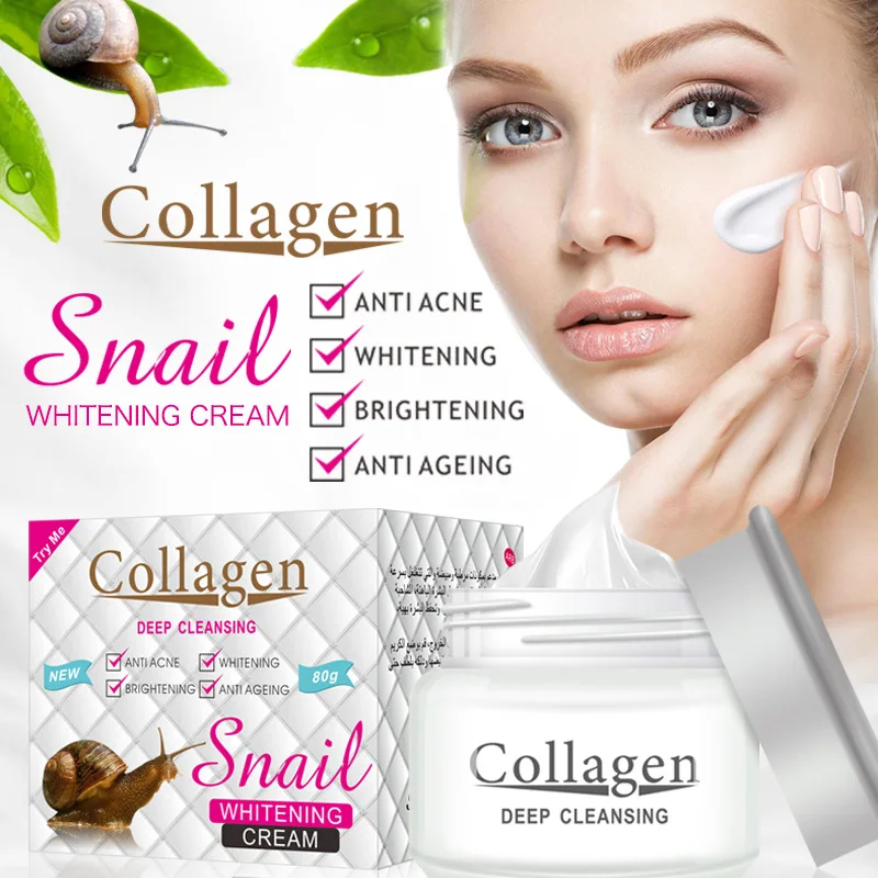 

Health Snail Face Cream Collagen Moisturizer Anti Wrinkle Aging Cream for Face Nourishing Serum Day Cream for Face