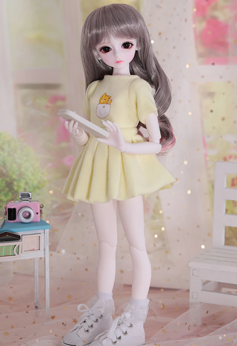 Специальная цена полный комплект 1/4 BJD/SD Модная стильная кукла bory для маленькой