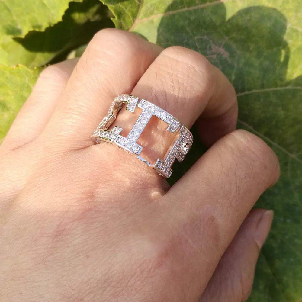 Topvekso греческая высшее качество кубический цирконий на заказ ilver Sorority кольцо