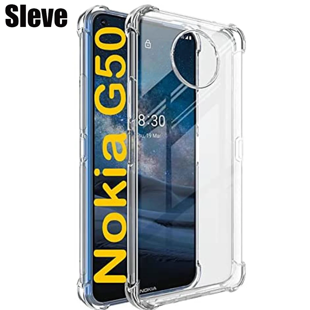 

Чехол для Nokia G50 усиленный мягкий ударопрочный чехол из ТПУ с подушкой безопасности для Nokia G50 TA-1358 TA-1390 TA-1370 TA-1367 TA-1361