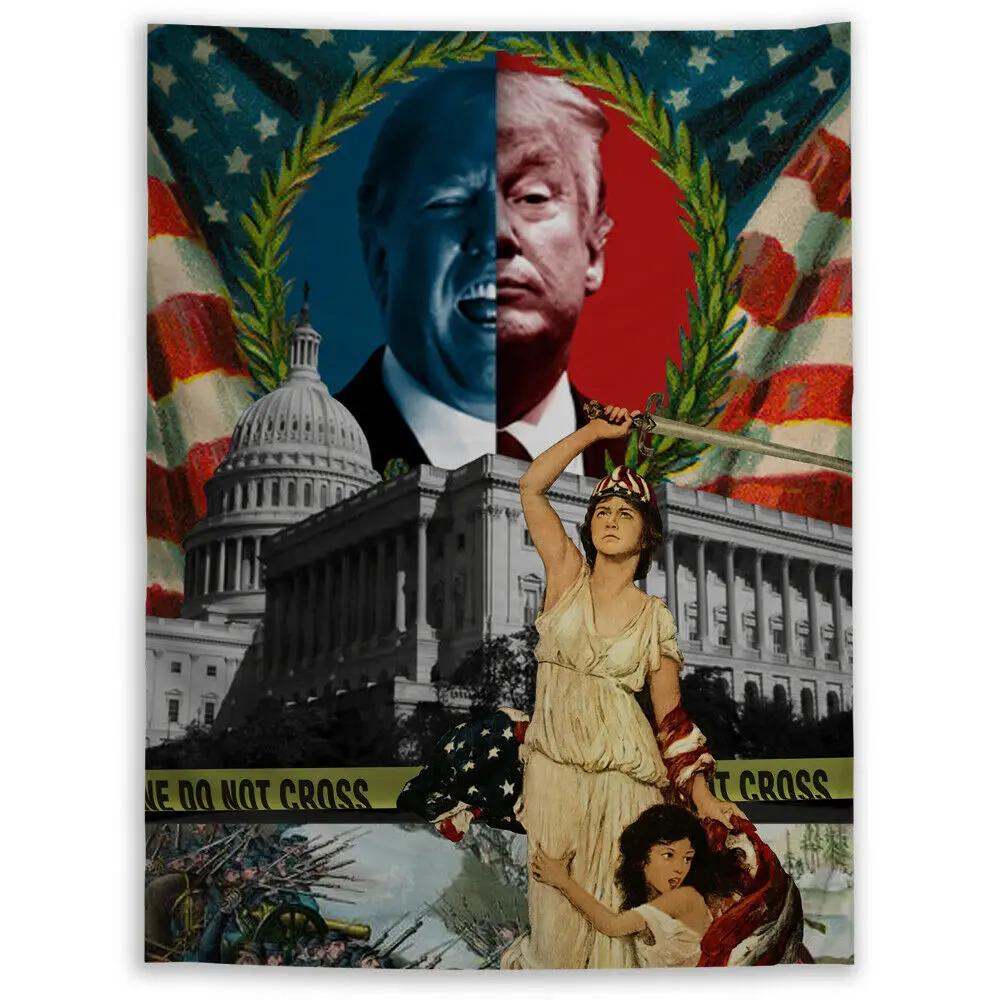 Американский президент искусство настенный подвесной диван стол покрывало для