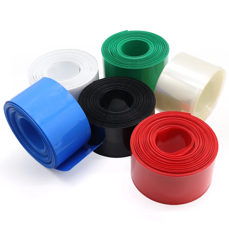 

Width 90mm (Diameter 57mm) Lipo Battery Wrap PVC Heat Shrink Tubing Insulated Case Sleeve Protection Cover Flat Pack Black