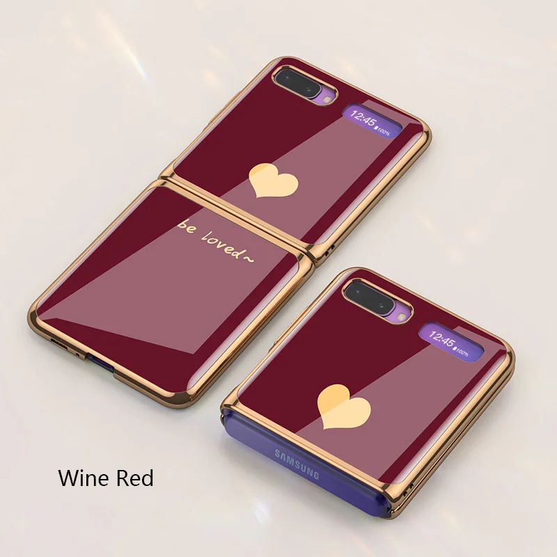 Luxury Fashion New Phone Case For Samsung Flip Creative Top Bottom Cover For Samsung Galaxy Z Flip Anti Fall Protective Funda