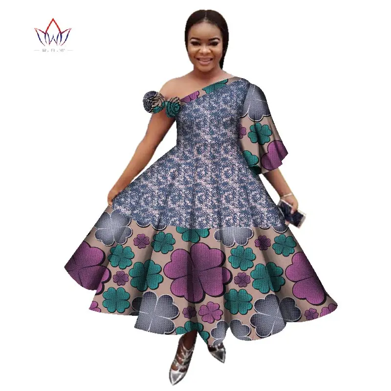 Новое поступление летнее женское платье повседневные Дашики с принтом