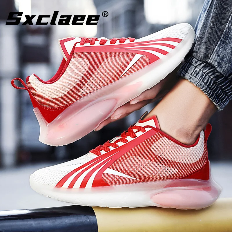 Sxclaee Fashion Trend Men's Shoes Breathable Non-slip and Shock Absorption Leisure Outdoor Sports Men's Shoes All-match  Size 44