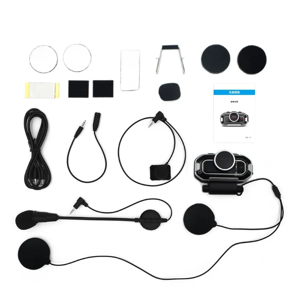 

Bluetooth-гарнитура для мотоциклетного шлема с поддержкой Bluetooth 5,0 и FM-радио