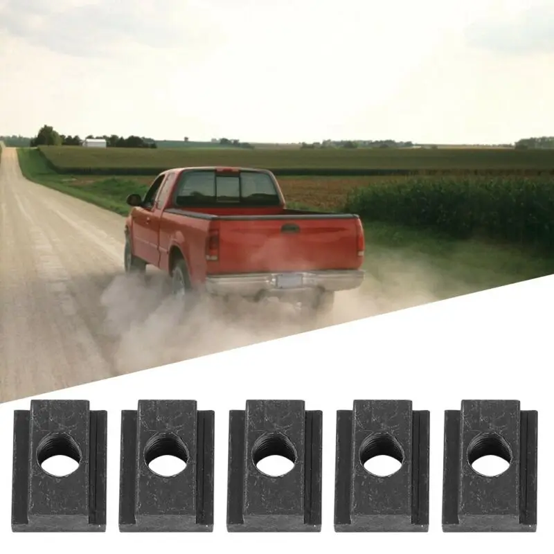 5 шт. Т-образные гайки железные для Toyota Tacoma пикап грузовик лопастные рельсы черный