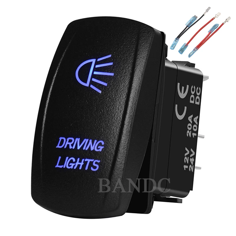 

Дальнего света кулисный переключатель с лазерной гравировкой 5P ВКЛ-ВЫКЛ SPST для автомобилей, лодок, грузовиков, Лиги, Водонепроницаемый, синий светодиод, джемпер набор проводов