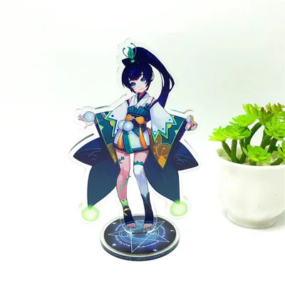 Игра Onmyoji брелок onikiri Ootengu aoandou Momo Ibaraki douji милый забавный мультфильм акриловый ключ chian модные персонализированные ювелирные изделия - Цвет: 33
