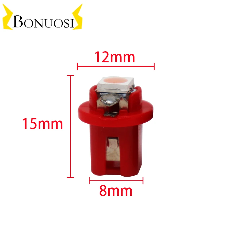 100 шт./лот 24 В T5 B8.5 светодиод t5 Smd 5050 автомобильное освещение приборные огни b8.5d 1smd