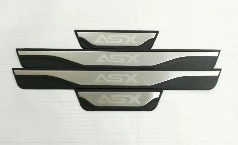 Авто порог Накладка порог для mitsubishi asx 2013-, автомобильные аксессуары - Цвет: Серебристый