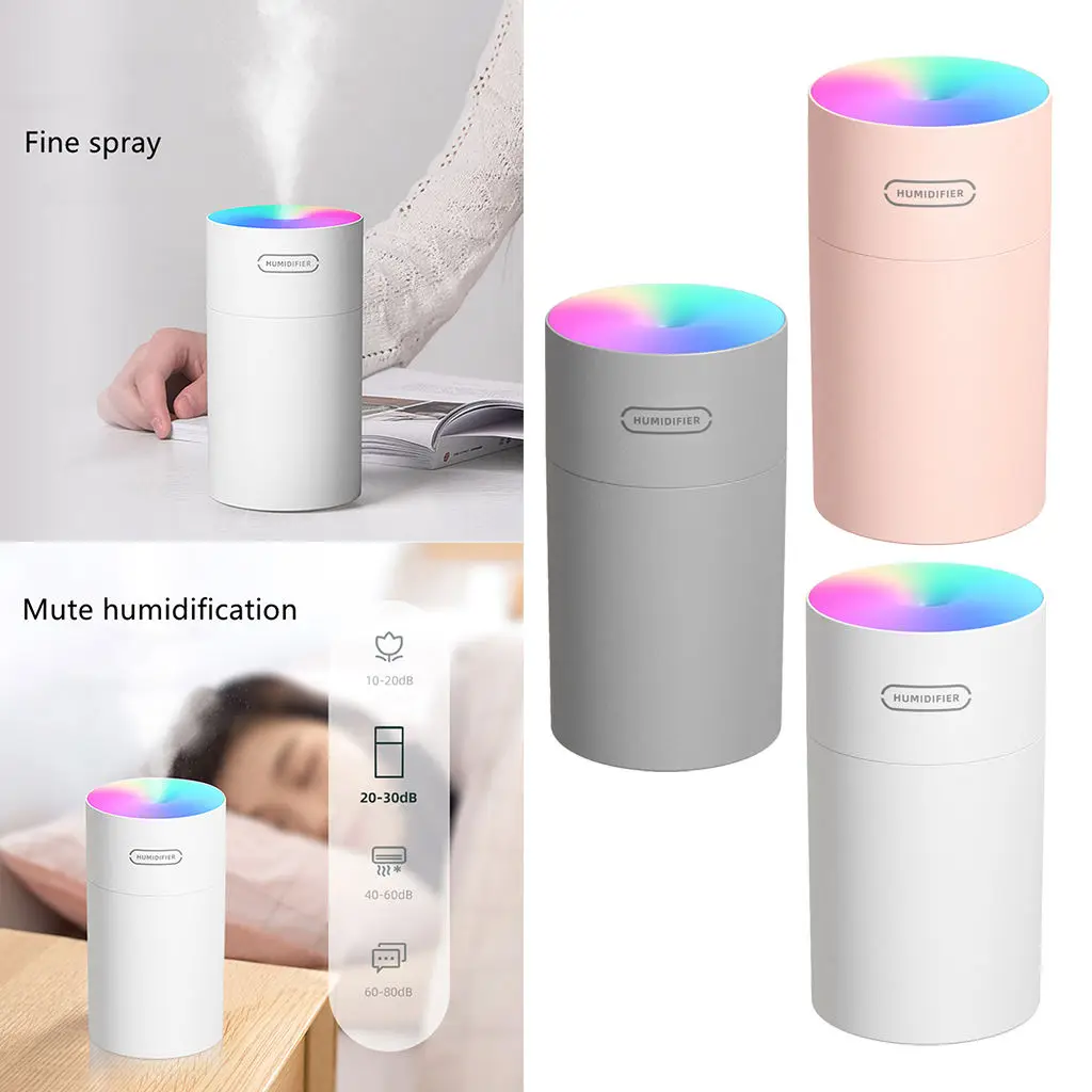 

Ultrasonic USB Mini Aroma Diffuser Air Humidifier Colorful Light for Home Office Bedroom