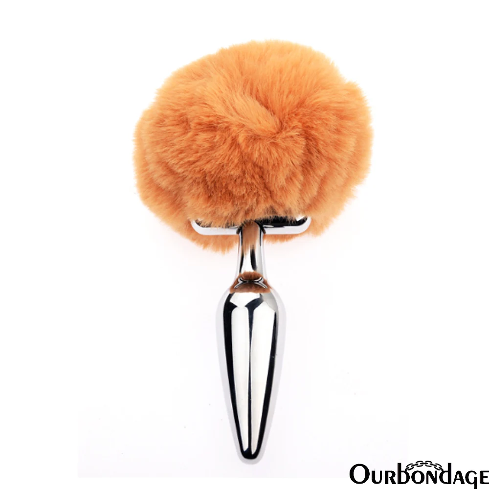 Ourbondage 5 цветов сплав Анальная пробка расширения меховыми шариками для Для мужчин