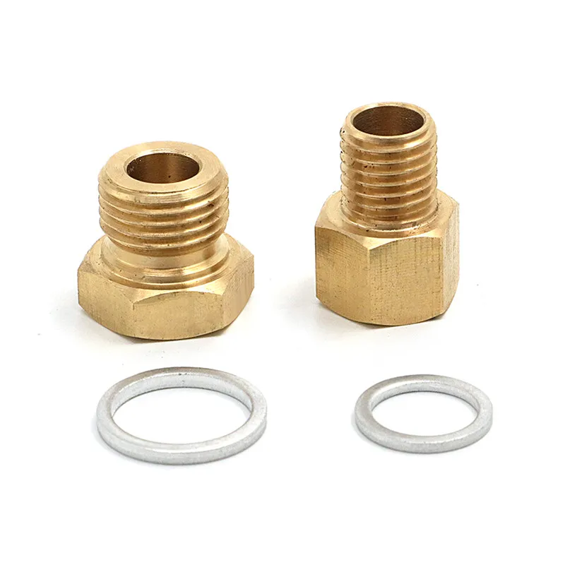 Комплект из 2 автомобильных датчиков давления масла адаптеры для охлаждающей