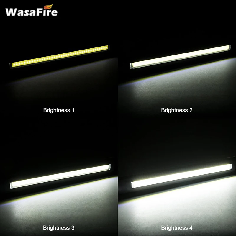 Магнитный светодиодный фонарик WasaFire перезаряжаемый через USB с COB матрицей